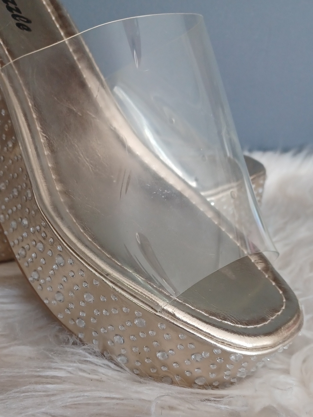 Pazzle Rhinestone Wedge Platforms - Picture 3 of 14
